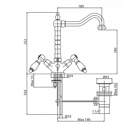 Cezares Смеситель FIRST-LS2-01-Bi для раковины – фотография-2